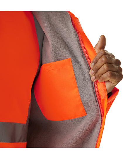 Hi-Vis Arbeitsjacke Dover – Warnschutzjacke mit Firmenlogo