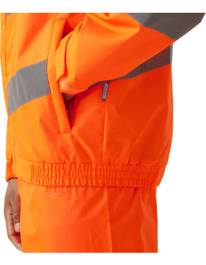Hi-Vis Arbeitsjacke Dover – Warnschutzjacke mit Firmenlogo