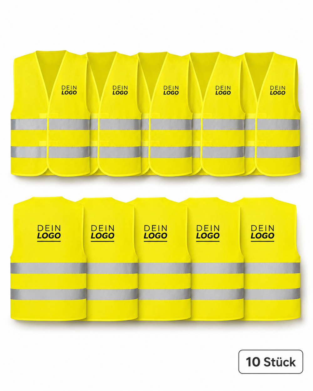 10er-Pack Hi-Vis Safety Vest | HV120 | EN ISO 20471