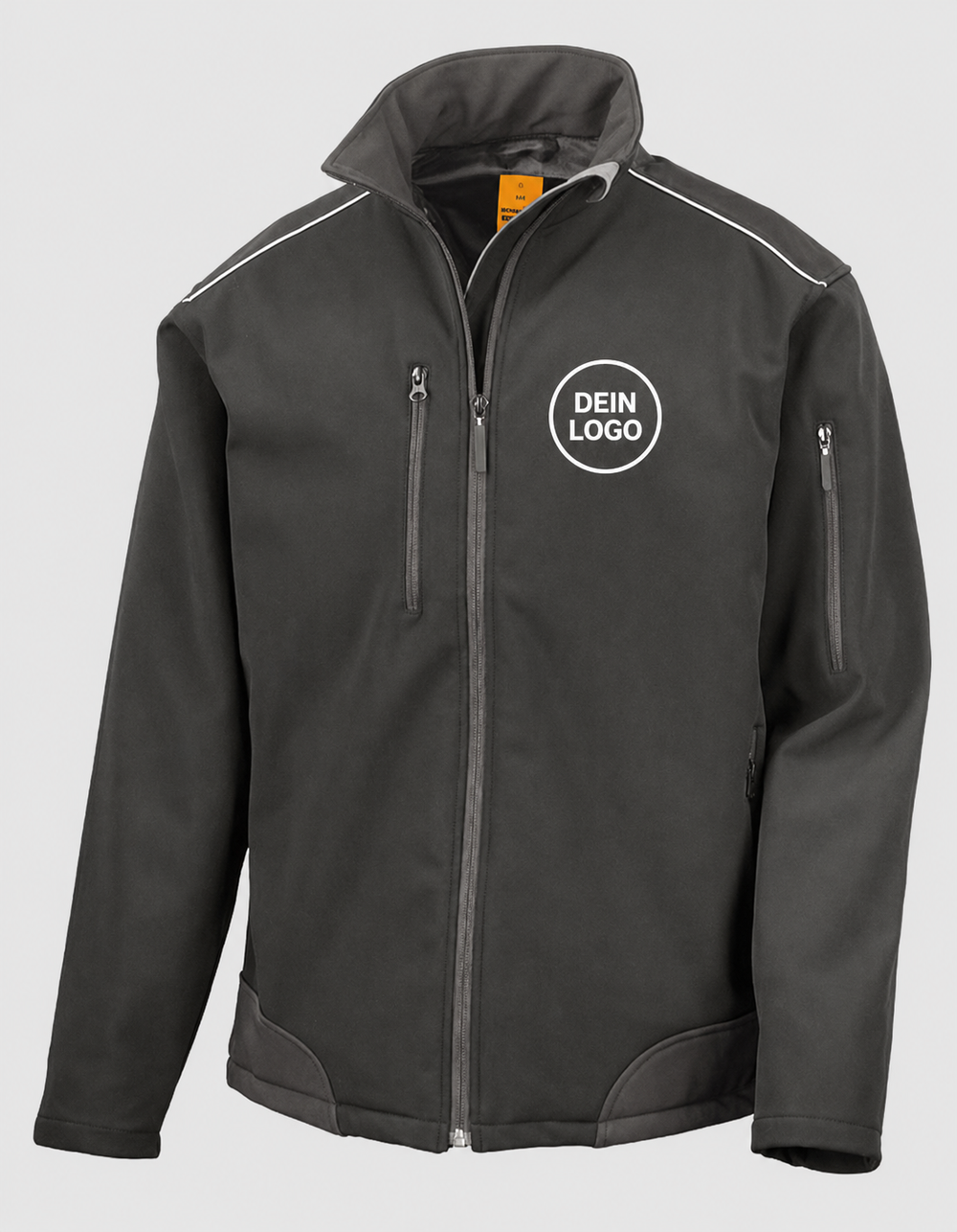 Premium Ripstop Softshell Arbeitsjacke mit Firmenlogo | 340 g/m² | R124X