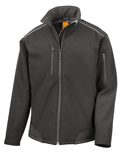 Premium Ripstop Softshell Arbeitsjacke mit Firmenlogo | 340 g/m² | R124X