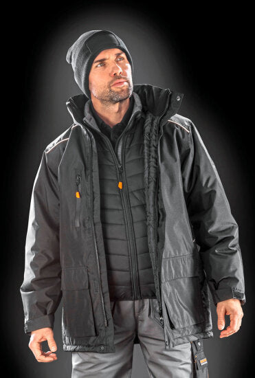 Winter-Arbeitsjacke wasserdicht mit Firmenlogo | R305X